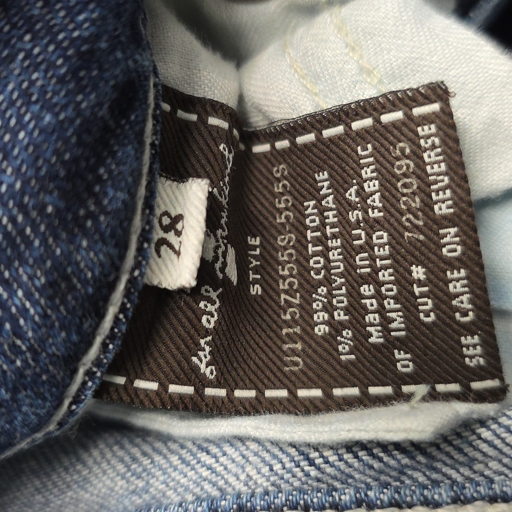 7 For All Mankind Dojo blue jeans rhinestone pocket - Picture 5 of 7